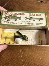 Creek Chub Dingbat Fly Rod Lure Rare Marked Long Box In Frog Catalog. Mint
