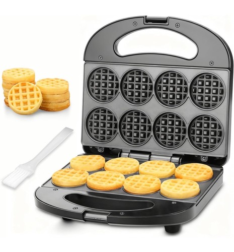 Bite-size Mini Waffle Maker Fine Made Tiny Waffle Bites Breakfast Treats