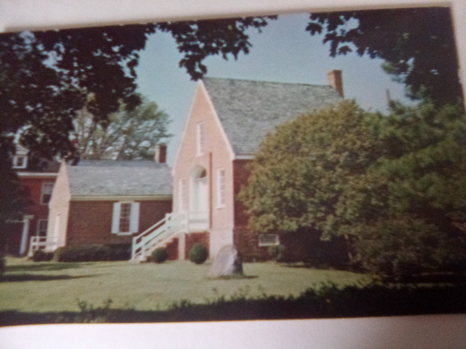 NORTHAMPTON COUNTY COURT HOUSE POSTCARD EASTVILLE VA VIRGINIA 1950s