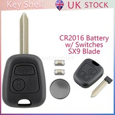 Replacement Key Fob Case Shell 2 Button for Citroen Xsara Picasso Saxo Berlingo