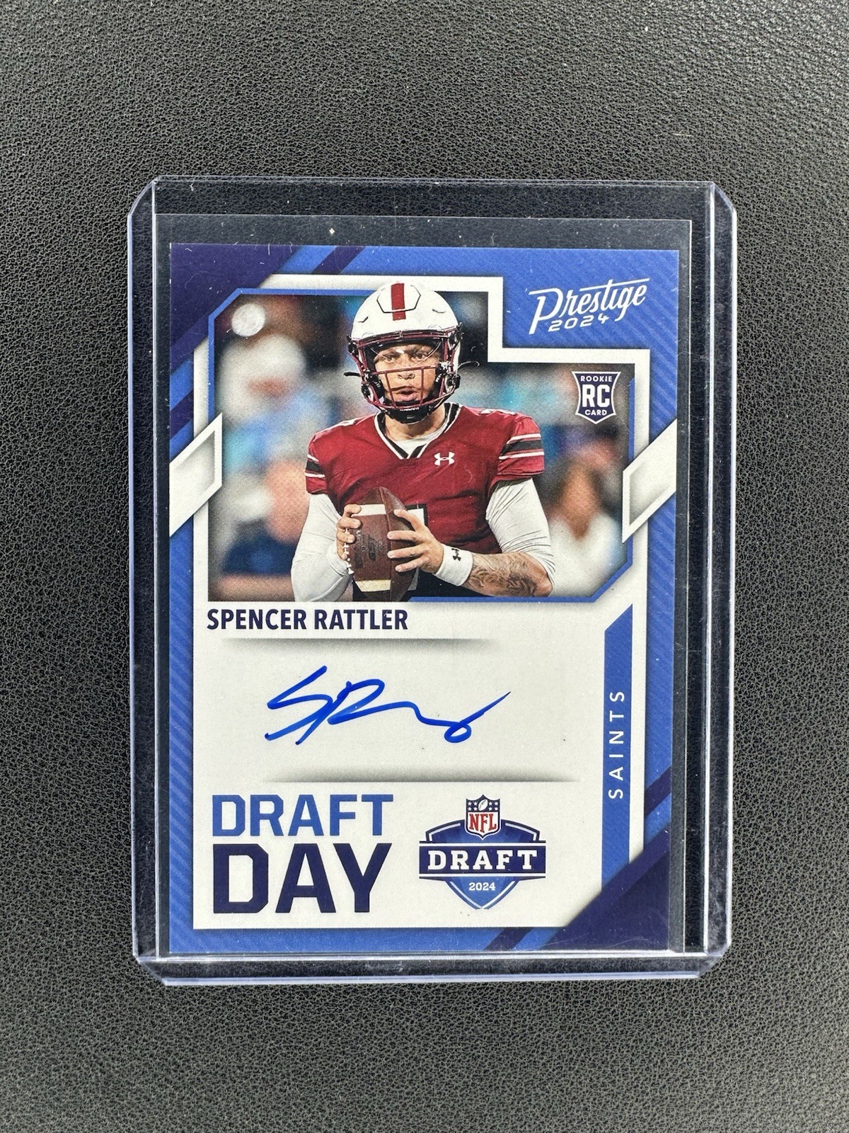 SPENCER RATTLER 2024 Panini Prestige SP RC On-Card AUTO Autograph Draft Day SSP
