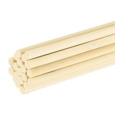Wooden Dowel Rods, 20cm/8" Round Dowel Rod, 4mm/0.16" Stick, 20 Pack