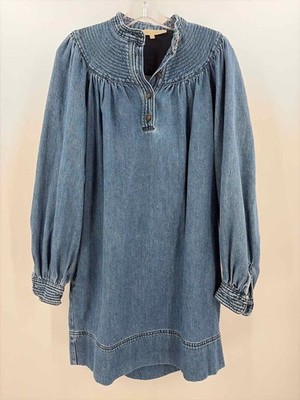 Pre-Owned Vanessa Bruno Blue Size Small Knee Length Long Sleeve Dress