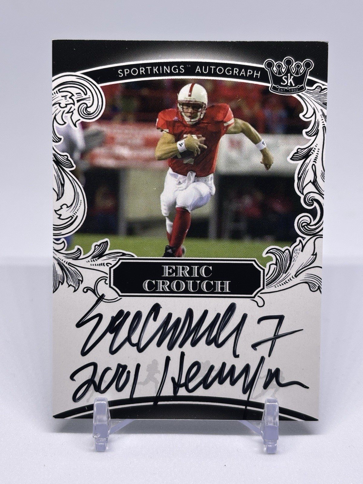 2024 Sportkings #A136 Eric Crouch On-Card Auto Heisman Inscription Huskers