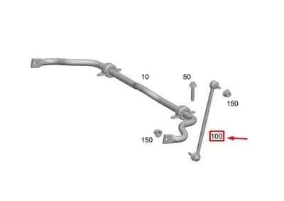 MERCEDES-BENZ EQB X243 Front Stabilizer Link A2433208500 NEW GENUINE