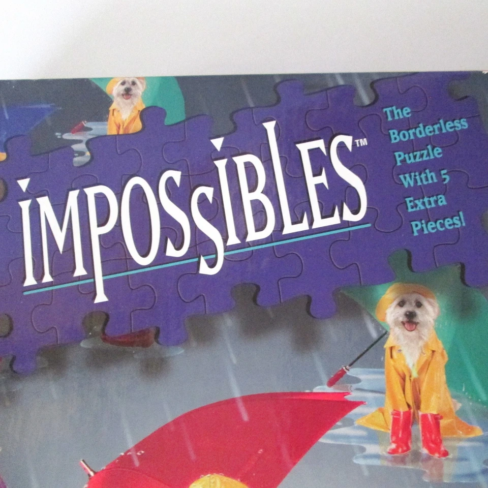 Bepuzzled Impossibles 750 Piece Jigsaw Puzzle Raining Cats & Dogs In Sealed Bag - Image 2 of 4