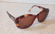 Vintage GUCCI GG LOGO Tortoise Shell Frame WOMEN'S SUNGLASSES RX GG2171/N/S 02Y