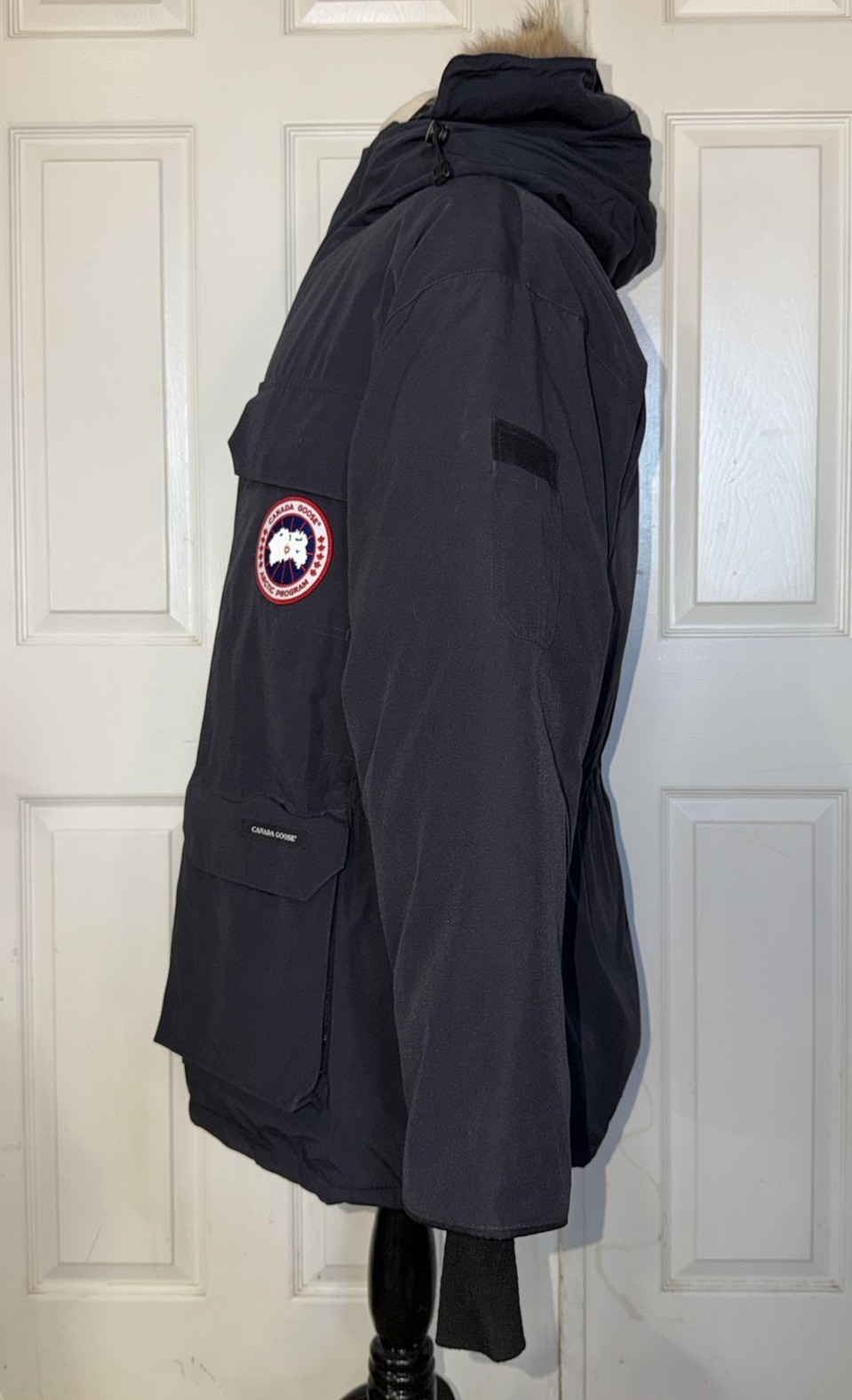 Men's Canada Goose Expedition Parka 4565M Navy Down Jacket Size L NWT.  thumbnail 4