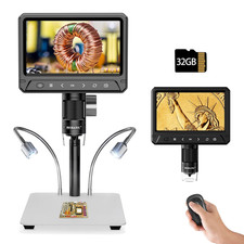 7” Microscopio Digitale 1200X per Adulti, Microscopio Elettronico a Saldare Da 1