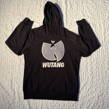 Wu-Tang Brand Limited Hoodie Sweatshirt Size M Black W Logo Embroidered Hip Hop