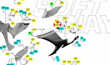 SUPPORTO CARENA ANTERIORE SINISTRA ORIGINALE YAMAHA YZF-R1 2020/2023