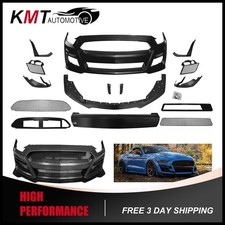 Fits 2015-2017 Ford Mustang Gt500 Style Front Bumper Conversion With Front Lip