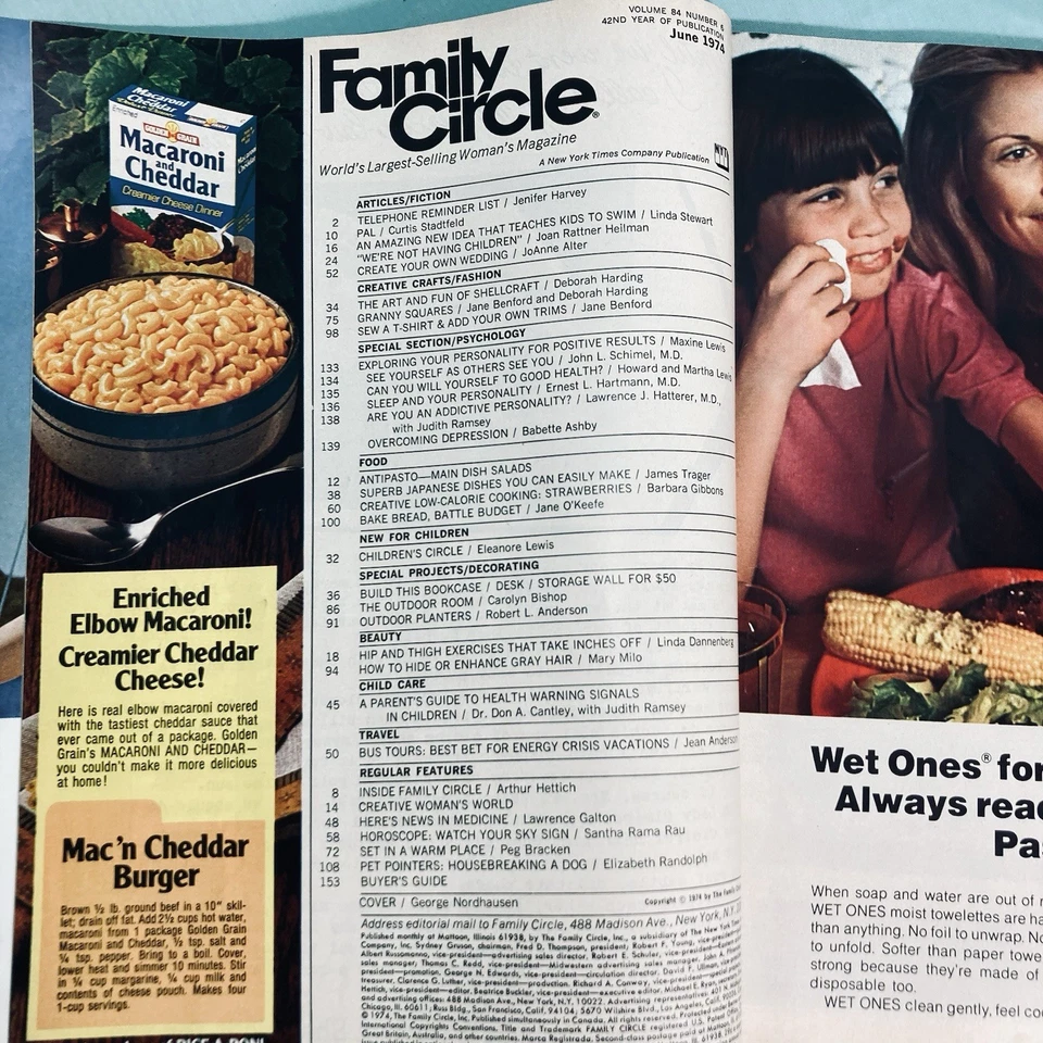 Family Circle Magazine, Vintage, 1974, Jun, Jul, Aug, & Dec, Lot of 4 Foto 3 de 4