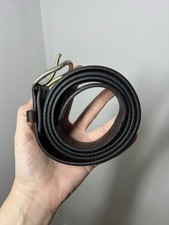Men’s Levi’s Dark Brown Oil Harness Leather Belt Size 42 - Made In The USA