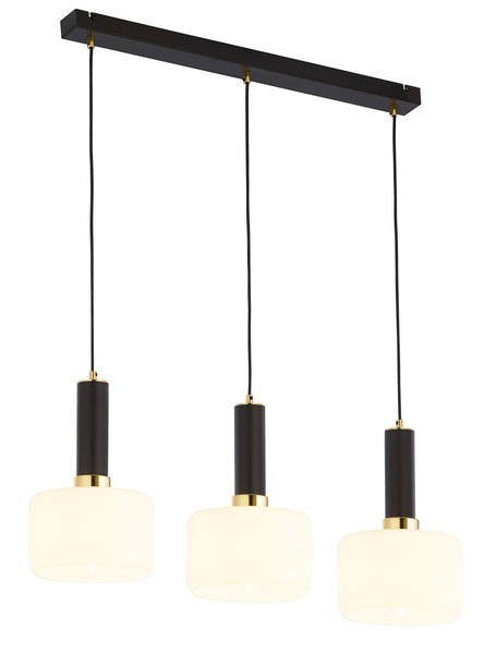 HäNgelampe Metall Jenna Glas Schirme Blendarm E27 Moderne Pendelleuchte Esstisch-image