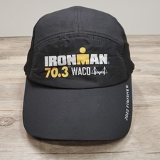 Ironman 70.3 Waco Hat Cap Strap Back One Size Black 2022 Finisher BOCO Gear