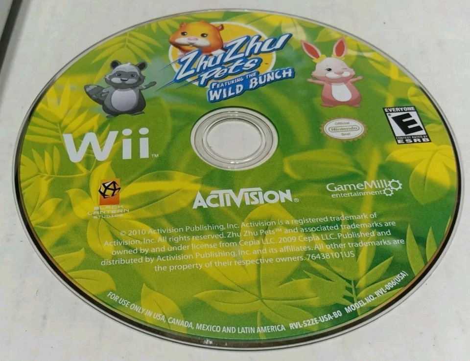 Nintendo Wii Family Game Disc Lot of 5 & Metal Atlantic Hardshell Disc Case - Image 3 of 4