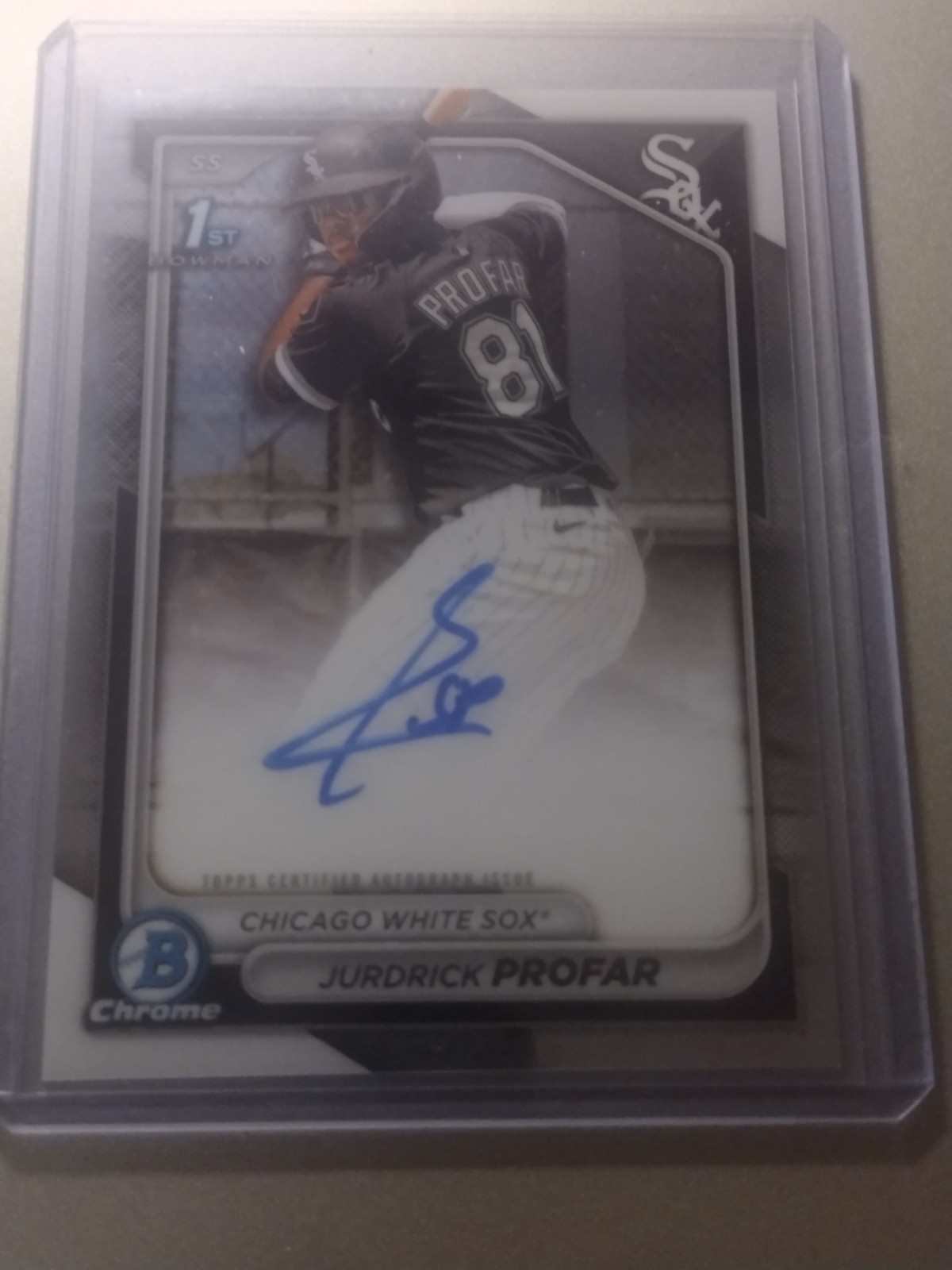 2024 Bowman Chrome Jurdrick Profar 1st Bowman Auto Whitesox