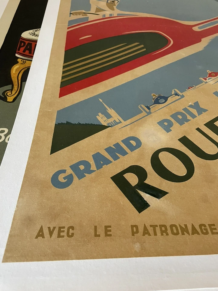 affiche ancienne/affiche Automobile/course/garage/Rouen - Photo 2/4
