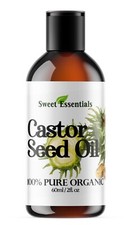 Organic Castor Seed Oil 2oz Imported From India 100 Pure Cold Pressed