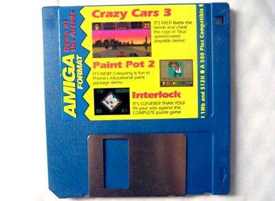 59242 Amiga Format Crazy Cars 3 Paint Pot 2 Interlock Commodore 59242-amiga-format-crazy-cars-3-paint-pot-2-interlock-commodore
