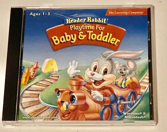 Reader Rabbit Playtime for Baby Toddler PC Kids Educational XP Vista 7