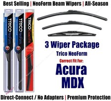3pk Wipers Front & Rear - NeoForm - fit 2007-2013 Acura MDX - 16260/210/12B