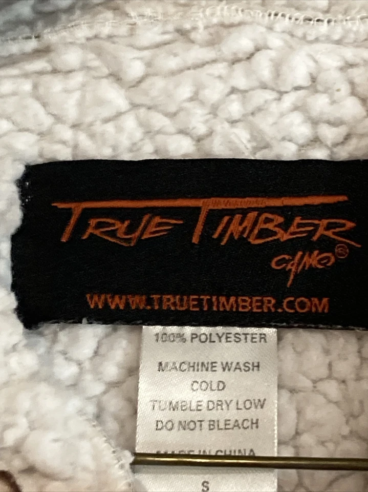 True Timber Jack Links High Pile Hoodie Sweatshirt Winter S Camo Hunting Outdoor - Image 3 of 4
