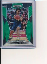 JORDAN POOLE 2019 PANINI PRIZM DRAFT PICKS GREEN PRIZMS REFRACTOR RC #92