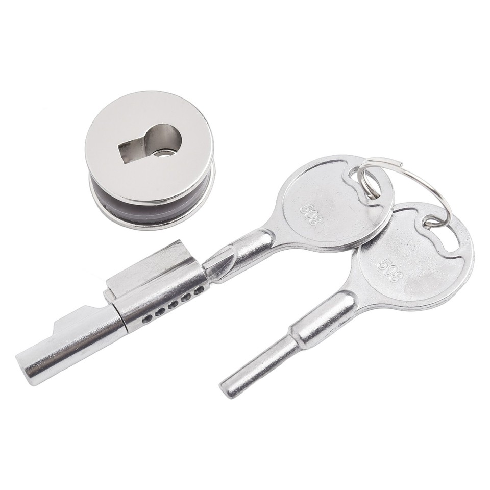 Display Case Sliding Glass Door Lock W/Keys Counter Jewelry