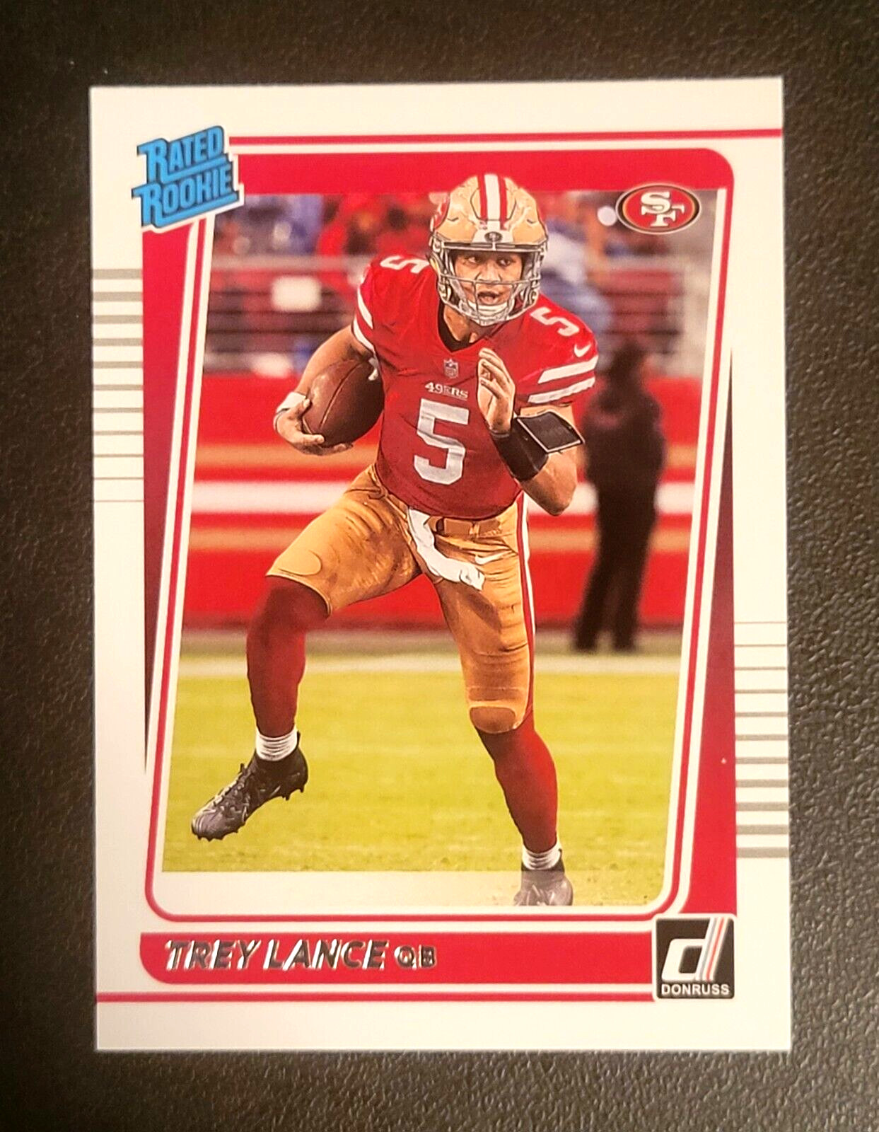 2021 Panini Donruss Trey Lance Rated Rookie Card #254 RC San Francisco 49ers