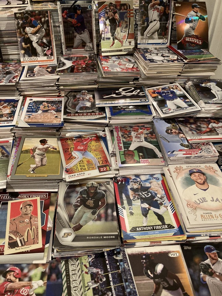 Huge Sports Card Collection Lot RC, Autos, Parallels, -NFL, MLB, NBA ...
