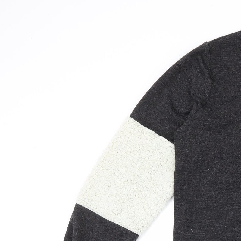 Select Womens Grey Colourblock Polyester Blend Sw… - image 3