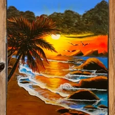 Art "Crimson Horizon" By B.Ross