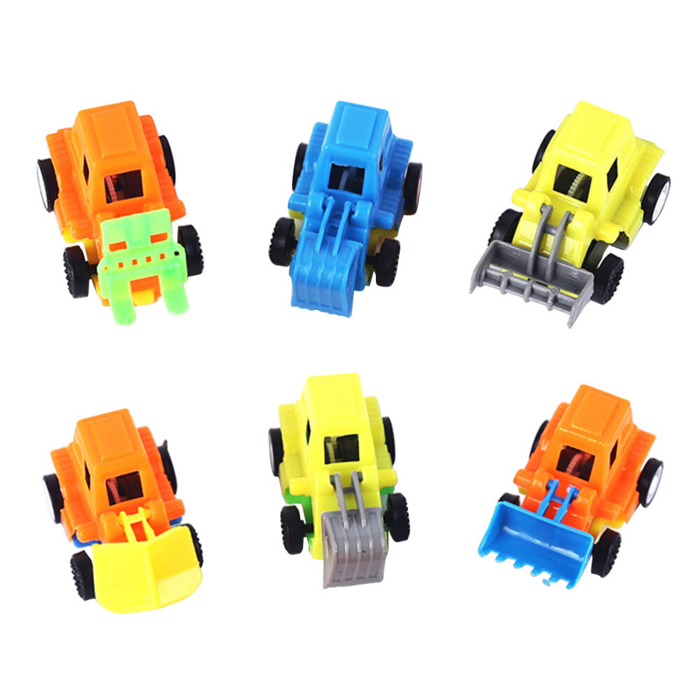 24pcs Construction Vehicles Pull Back Toy Excavator Dump Truck Model Kit for
