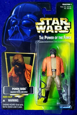 Holo Kenner Star Wars 1996 Power Of The Force PONDA BABA MOC MIB