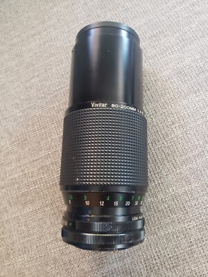 Vintage Vivitar 80-200mm  1:4.5  Macro Focusing Zoom Lens 