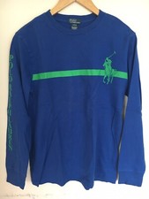 Polo Ralph Lauren Boys Blue Long Sleeve T-shirt Size Large