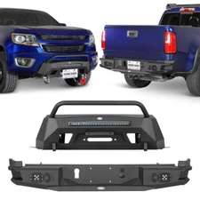 Hooke Road Steel Front Rear Bumper For 2015-2020 Chevy Colorado GMC Canyon 4Door