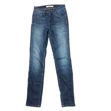 J Brand Divine Skinny Jeans Womens Blue Distressed Stretch Denim Size 24