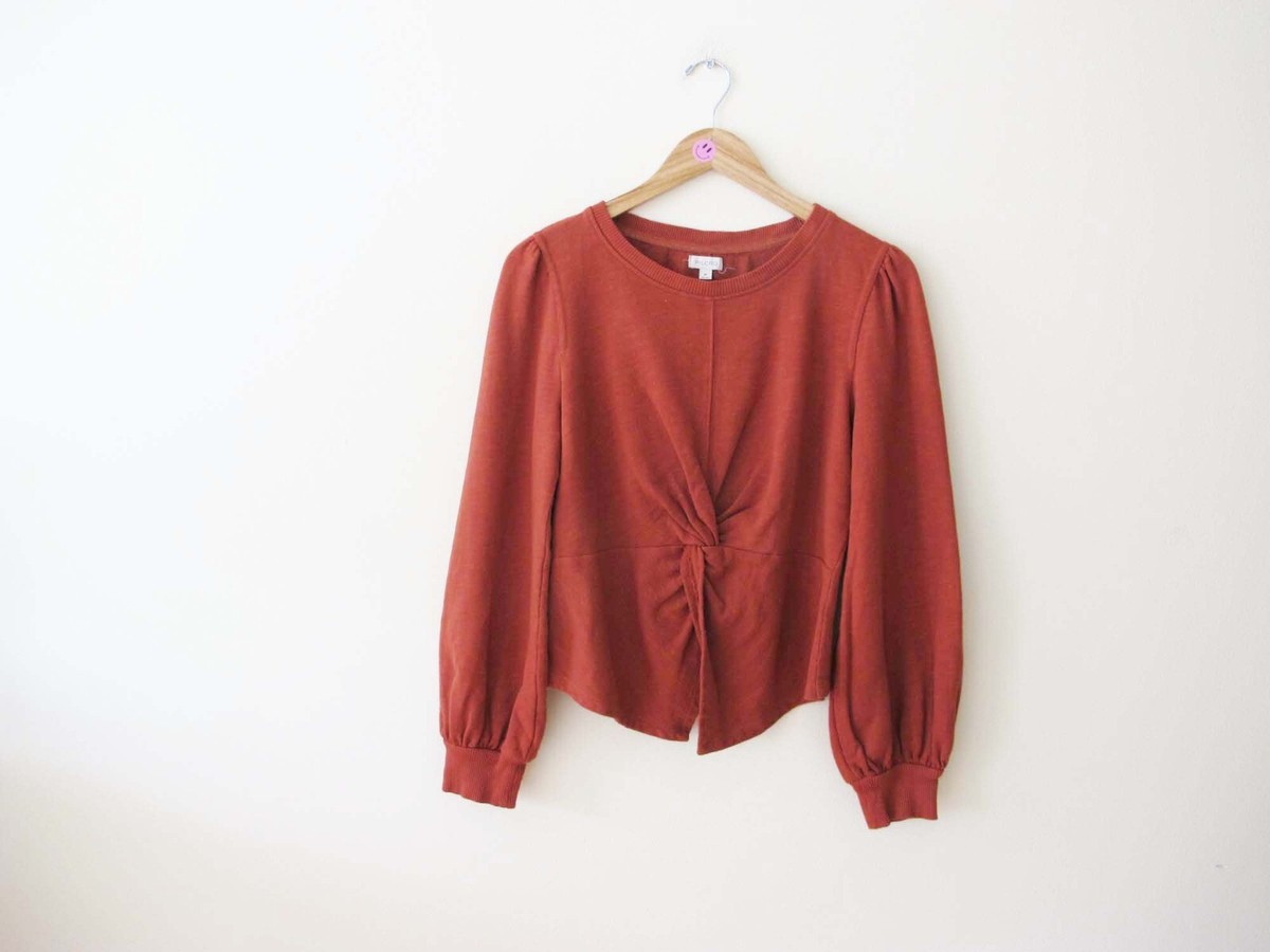 Anthropologie Clare V Puff Sleeve Sweatshirt Clare V Iris Tie Dye