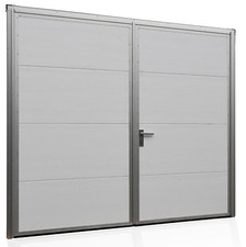 Garagentor Doppelflügel Aluminium Flügeltor auf Maß Tor Doppelflügel Isoliert