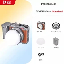 JINBEI EF-40Bi Bi-Color 40W Led Video COB light 2700K-6500K Pocket Video Light
