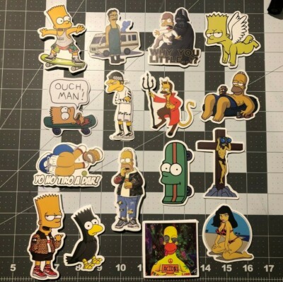 The Simpsons Adult Humor Funny Decal / Sticker Decal Skateboard- Your Choice!6F
