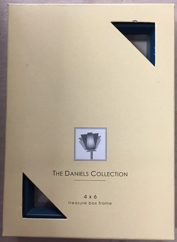The Daniels Collection 4" x 6" CAJA DEL TESORO MARCO DE FOTOS Azul Océano Foto 3 de 4
