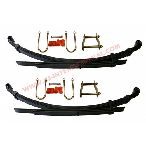 Pair of Rear Leaf Springs+Kits For Mitsubishi L200 K74 2.5TD 4D56 1996