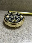 Signed PartyLite Blue/ Purple Rhinestone Enamel Tea Light Lidded Candle Holder — photo 2