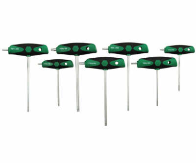 Wiha Tools 36497 7-Piece Torx T-Handle Set with Soft Grip