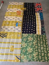 Fantastic Vintage stripe block Patch Quilt co...