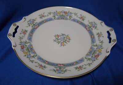 Royal Worcester China Mayfield Pattern 12'' x 11'' Serving Platter with Handles